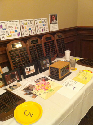 second image of Curlies Remembered display of plaques