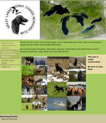 image of the GLCCRC home page